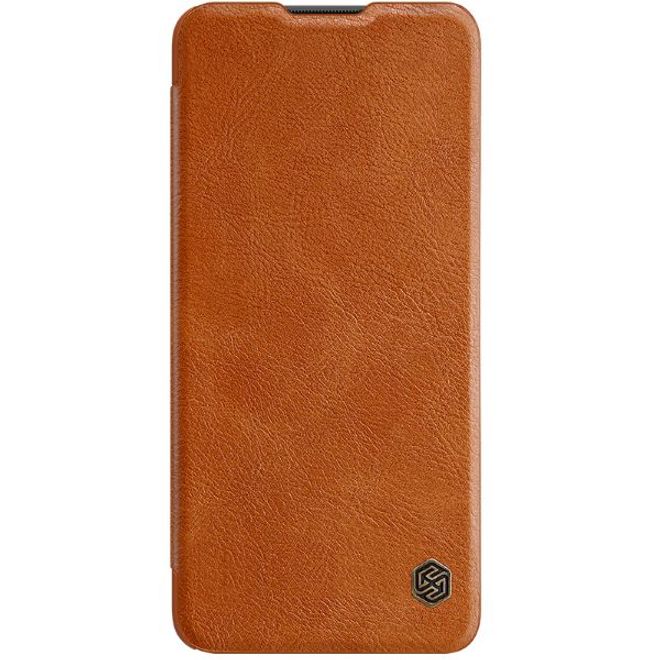 Nillkin - OnePlus 9R Hülle - Leder Book Case - Qin Series - braun