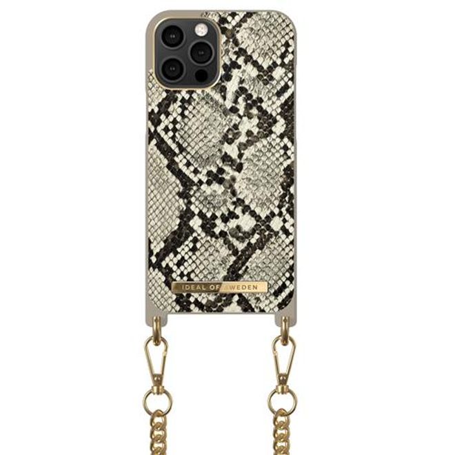 iDeal of Sweden - iPhone 12 Pro Max Hülle - Designer Necklace Case - Desert Python