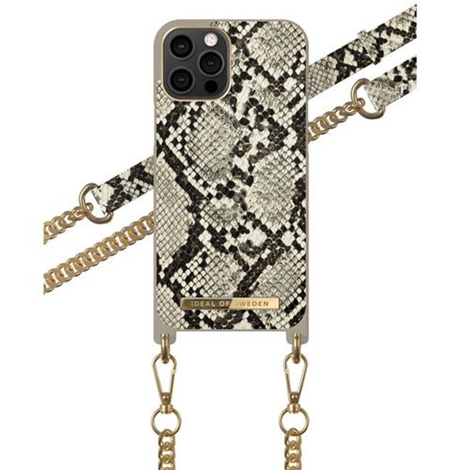 iDeal of Sweden - iPhone 12 Pro Max Hülle - Designer Necklace Case - Desert Python