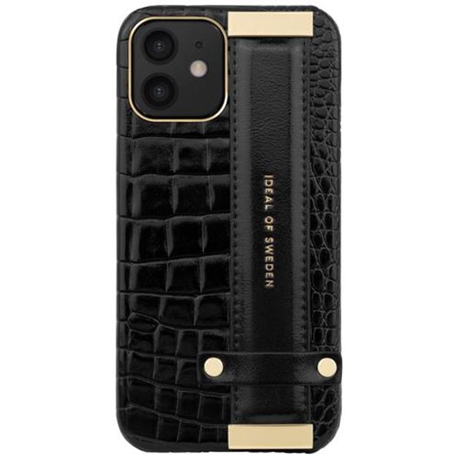 iDeal of Sweden - iPhone 12 mini Hülle- Designer Statement Case - Neo Noir Croco