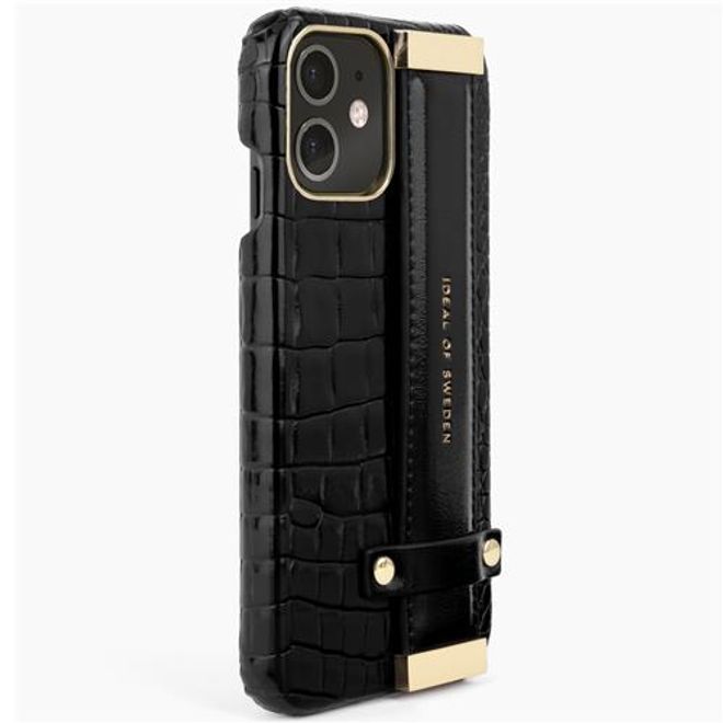 iDeal of Sweden - iPhone 12 mini Hülle- Designer Statement Case - Neo Noir Croco