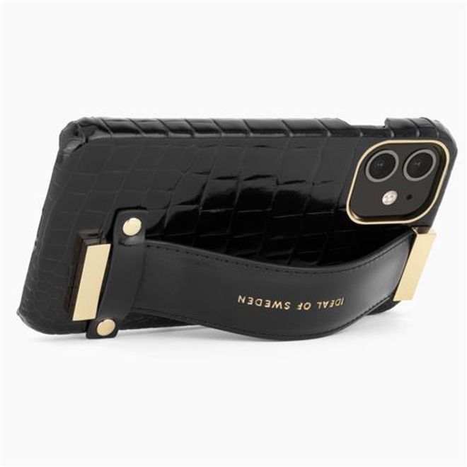 iDeal of Sweden - iPhone 12 mini Hülle- Designer Statement Case - Neo Noir Croco