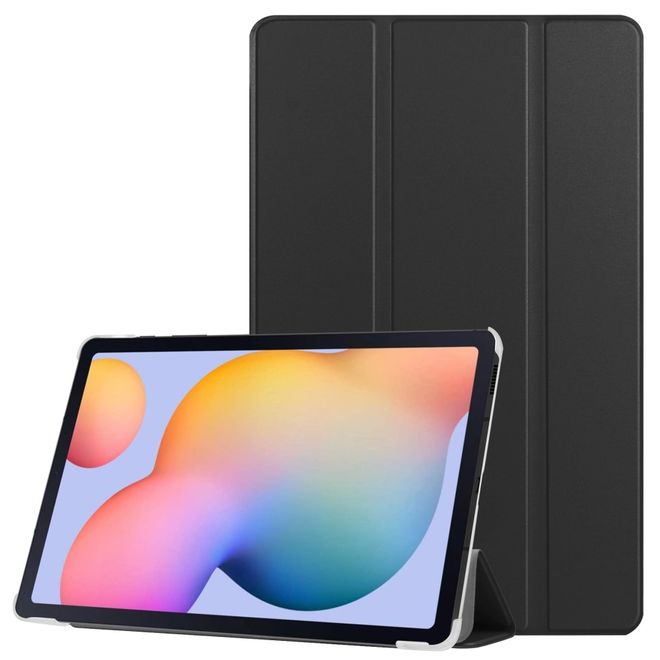Samsung Galaxy Tab A7 10.4 (2020) Leder Hülle - dreifach faltbar - schwarz