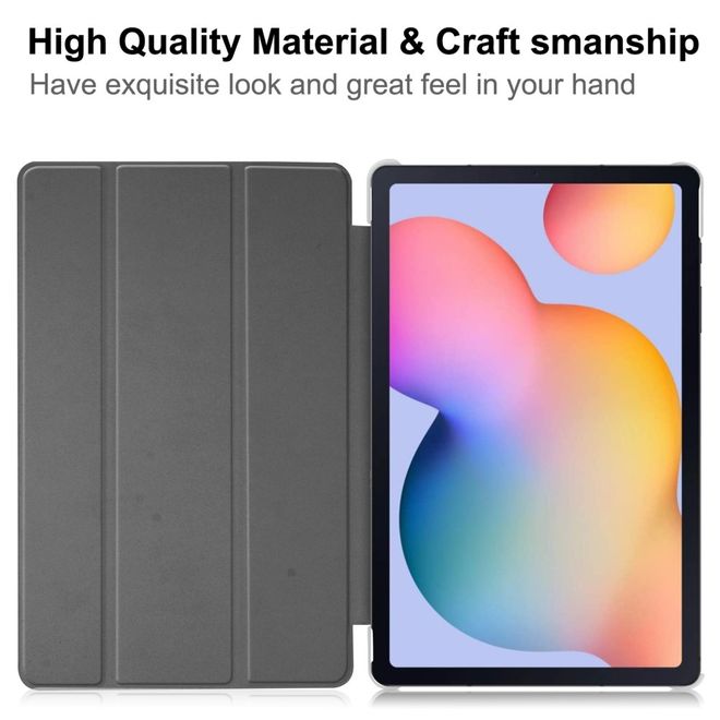 Samsung Galaxy Tab A7 10.4 (2020) Leder Hülle - dreifach faltbar - schwarz