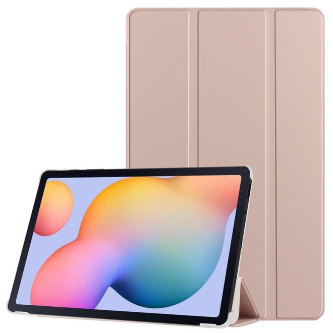 Samsung Galaxy Tab A7 10.4 (2020) Leder Hülle - dreifach faltbar - pink