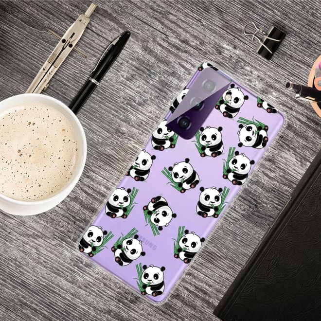 Samsung Galaxy S21 FE Handyhülle - Softcase Image Plastik Series - kleine Pandas