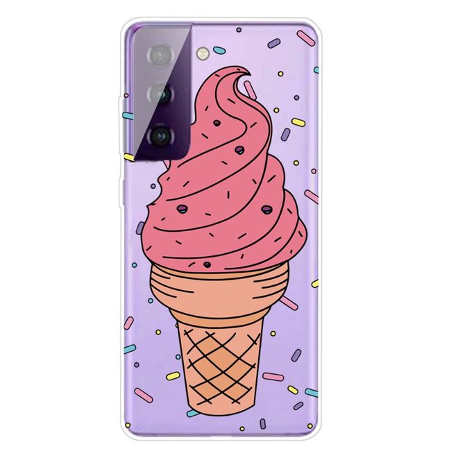 Samsung Galaxy S21 FE Handyhülle - Softcase Image Plastik Series - Eiscreme
