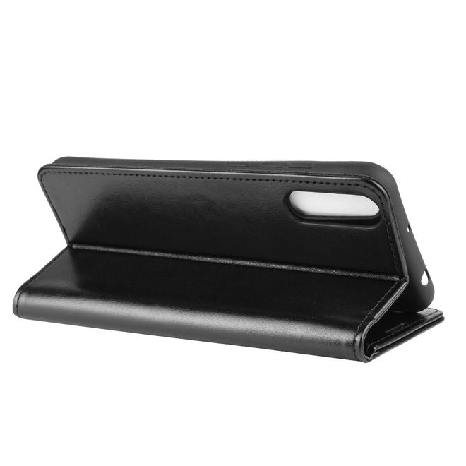Wiko View 4 / View 4 Lite Handyhülle - Crazy Horse Leder Bookcover Series - schwarz