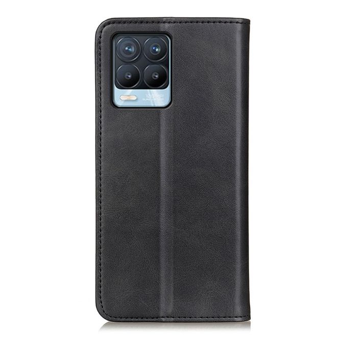 Oppo Realme 8 Pro / 8 Handy Hülle - Classic V Leder Bookcover Series - schwarz