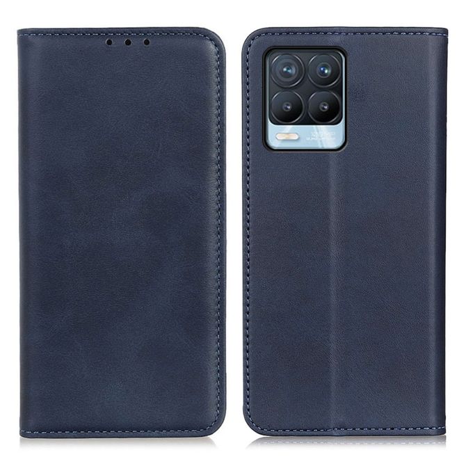 Oppo Realme 8 Pro / 8 Handy Hülle - Classic V Leder Bookcover Series - blau