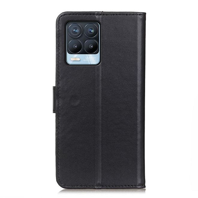 Oppo Realme 8 Pro / 8 Handy Hülle - Classic II Leder Bookcover Series - schwarz
