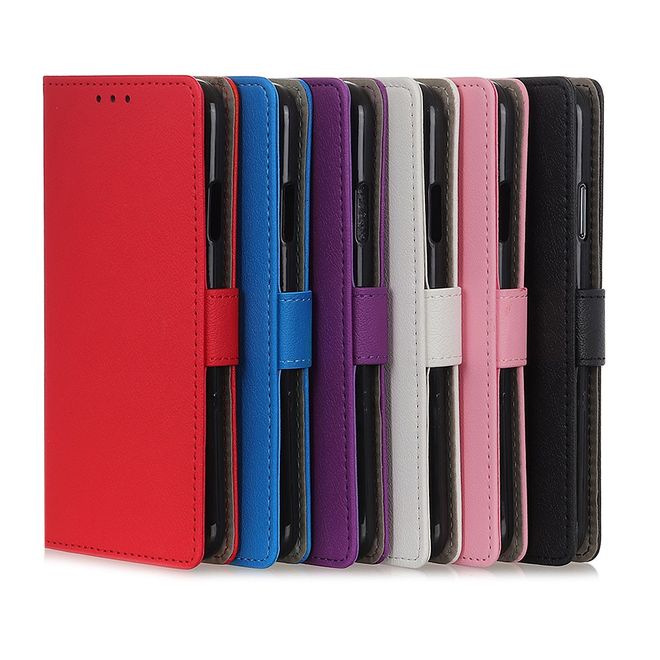 Wiko View 5 / View 5 Plus Handy Hülle - Classic III Leder Bookcover Series - schwarz