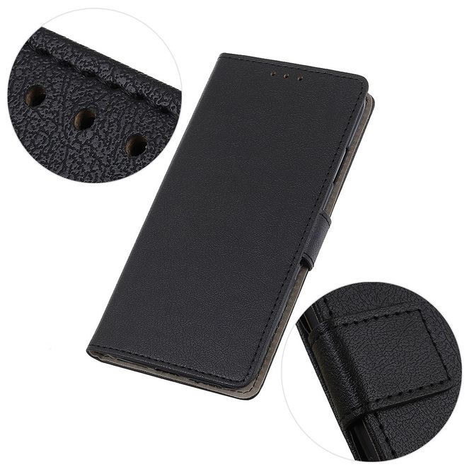 Wiko View 5 / View 5 Plus Handy Hülle - Classic III Leder Bookcover Series - schwarz