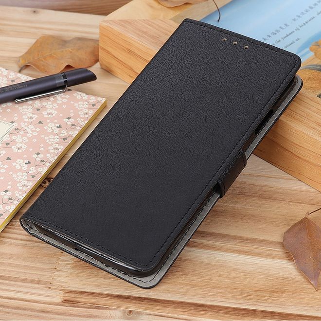 Wiko View 5 / View 5 Plus Handy Hülle - Classic III Leder Bookcover Series - schwarz