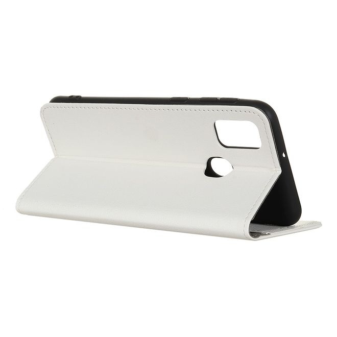 Wiko View 5 / View 5 Plus Handy Hülle - Classic III Leder Bookcover Series - weiss