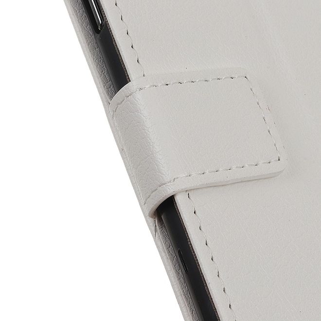 Wiko View 5 / View 5 Plus Handy Hülle - Classic III Leder Bookcover Series - weiss