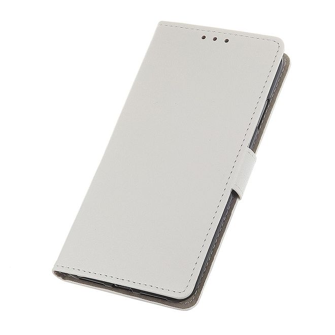 Wiko View 5 / View 5 Plus Handy Hülle - Classic III Leder Bookcover Series - weiss