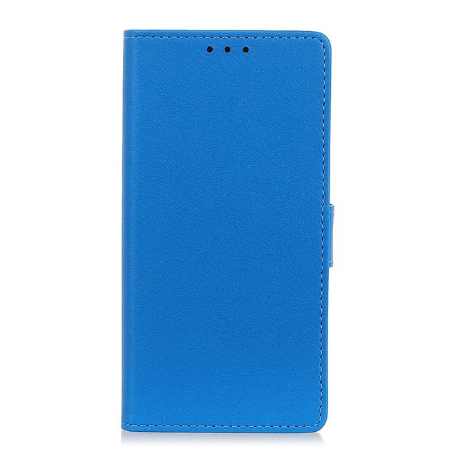 Wiko View 5 / View 5 Plus Handy Hülle - Classic III Leder Bookcover Series - blau