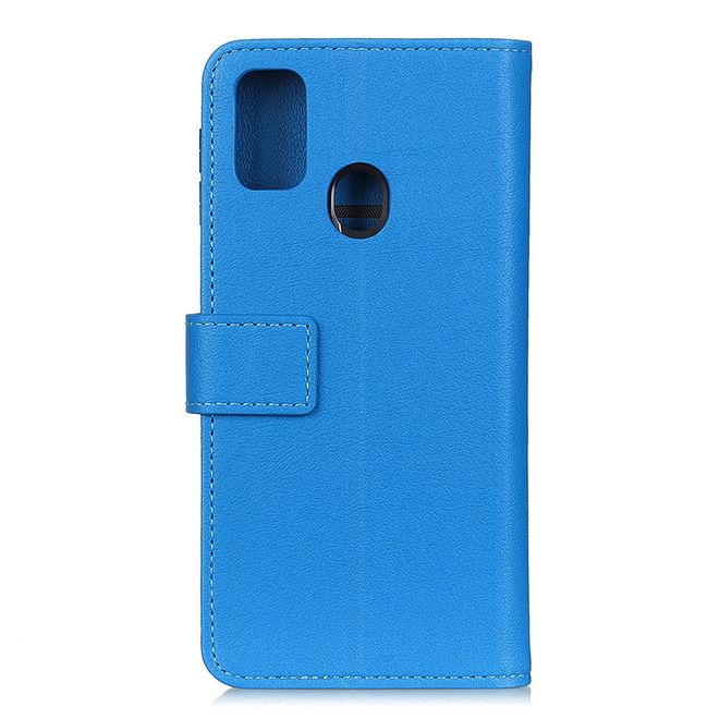 Wiko View 5 / View 5 Plus Handy Hülle - Classic III Leder Bookcover Series - blau