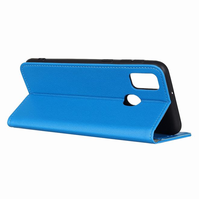 Wiko View 5 / View 5 Plus Handy Hülle - Classic III Leder Bookcover Series - blau