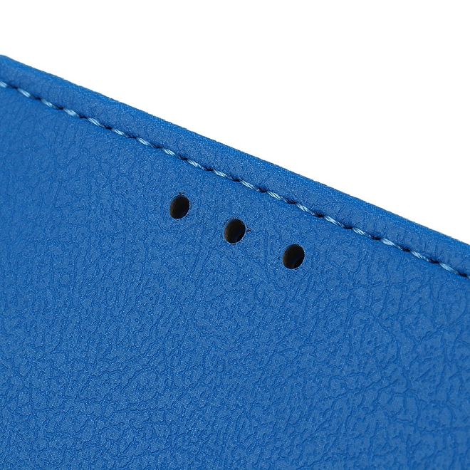 Wiko View 5 / View 5 Plus Handy Hülle - Classic III Leder Bookcover Series - blau