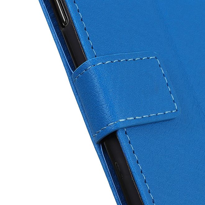 Wiko View 5 / View 5 Plus Handy Hülle - Classic III Leder Bookcover Series - blau