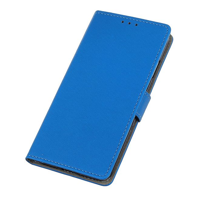 Wiko View 5 / View 5 Plus Handy Hülle - Classic III Leder Bookcover Series - blau