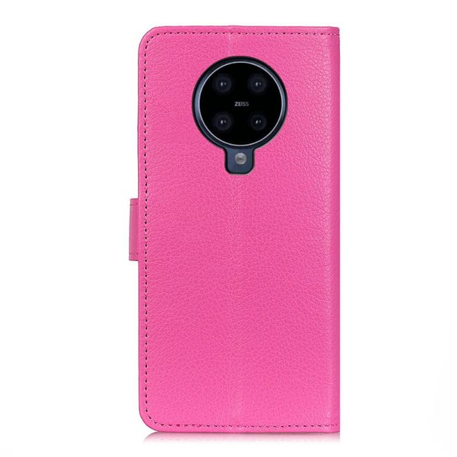 Nokia G10 / G20 Handy Hülle - Litchi Leder Bookcover Series - rosa