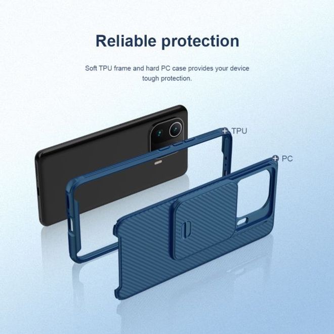 Nillkin - Xiaomi Mi 11 Pro Hülle - Plastik Hardcase - CamShield Pro Series - blau