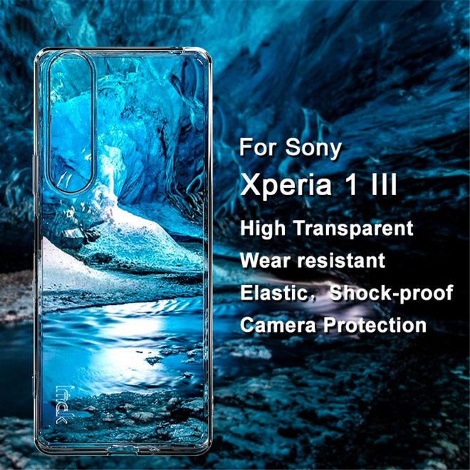Imak - Sony Xperia 1 III Hülle - Softcase aus TPU - UX-5 Series - transparent