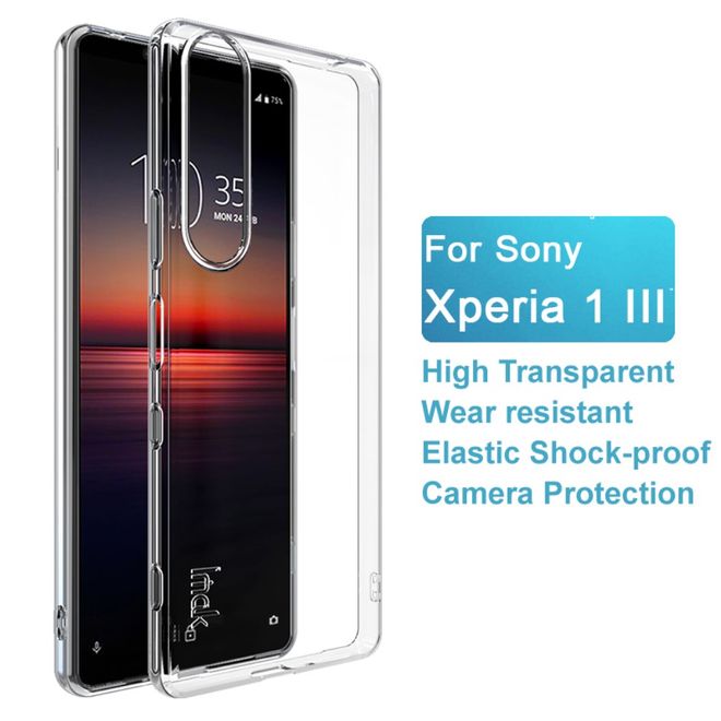 Imak - Sony Xperia 1 III Hülle - Softcase aus TPU - UX-5 Series - transparent
