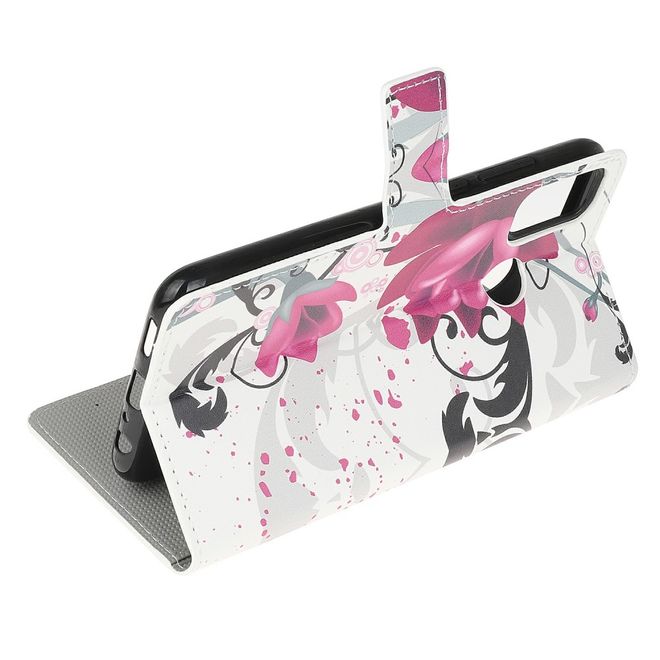 Motorola Moto G30 / G10 Handy Hülle - Leder Bookcover Image Series - Lotusblüte