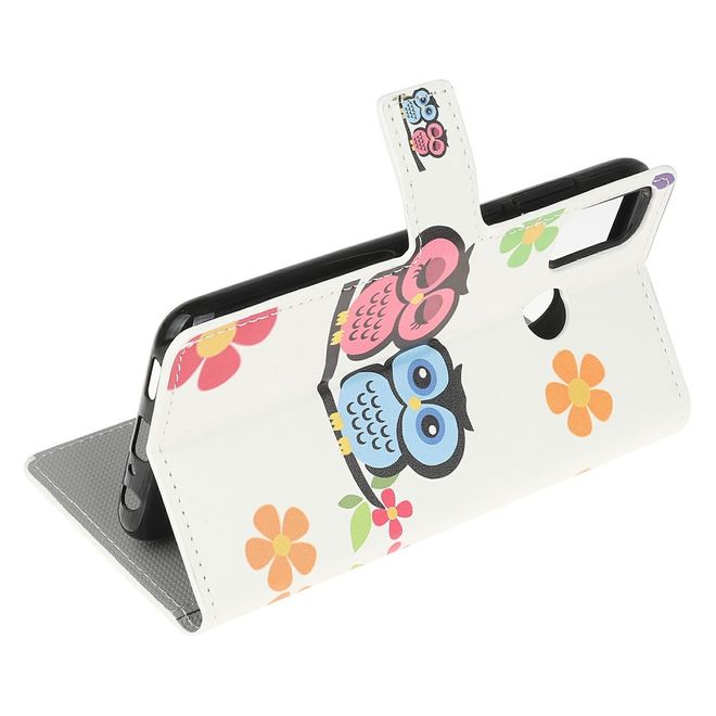Motorola Moto G30 / G10 Handy Hülle - Leder Bookcover Image Series - Eulenpaar