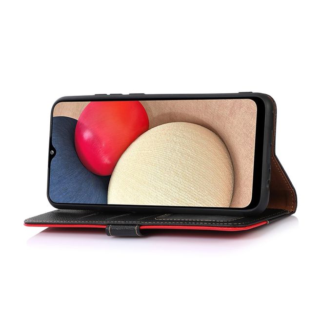 Nokia X10 / X20 Leder Hülle - Litchi Case mit RFID - schwarz