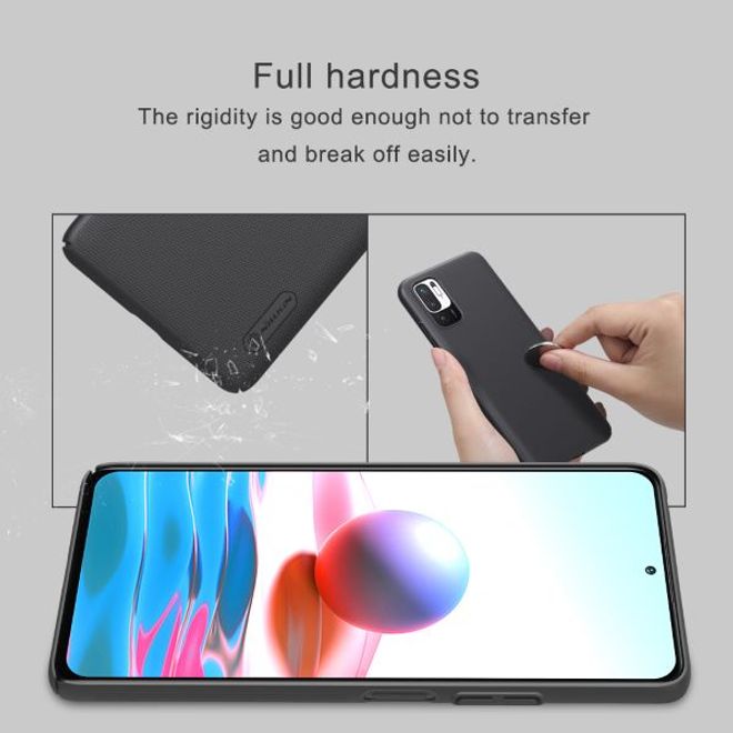Nillkin - Xiaomi Redmi Note 10 5G Hülle - Plastik Case - Super Frosted Shield Series - weiss