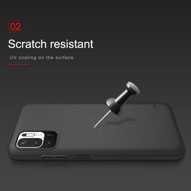 Nillkin - Xiaomi Redmi Note 10 5G Hülle - Plastik Case - Super Frosted Shield Series - weiss