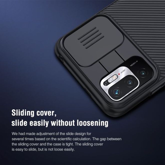 Nillkin - Xiaomi Redmi Note 10 5G Hülle - Plastik Hardcase - CamShield Series - blau