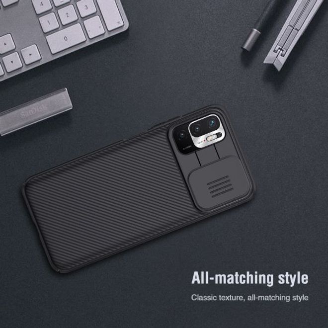 Nillkin - Xiaomi Redmi Note 10 5G Hülle - Plastik Hardcase - CamShield Series - blau