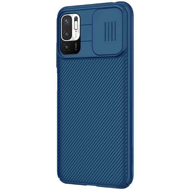 Nillkin - Xiaomi Redmi Note 10 5G Hülle - Plastik Hardcase - CamShield Series - blau