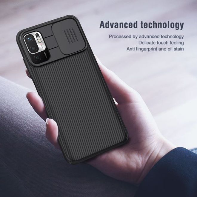 Nillkin - Xiaomi Redmi Note 10 5G Hülle - Plastik Hardcase - CamShield Series - blau