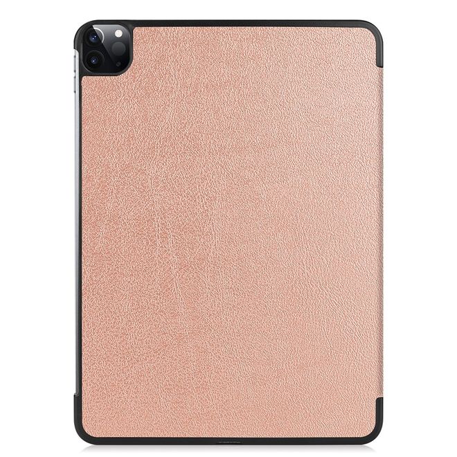 iPad Pro 12.9 (2022 / 2021) Leder Hülle - dreifach faltbar - rosegold