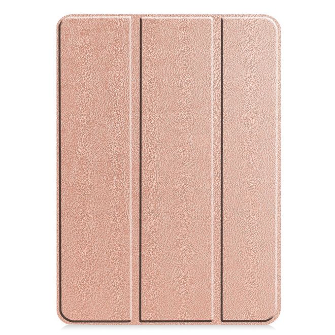 iPad Pro 12.9 (2022 / 2021) Leder Hülle - dreifach faltbar - rosegold