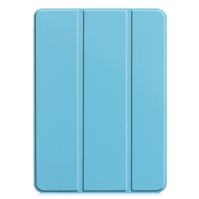 iPad Pro 11 (2022 / 2021 / 2020 / 2018) Leder Hülle - dreifach faltbar - Sleep/Wake Funktion - hellblau