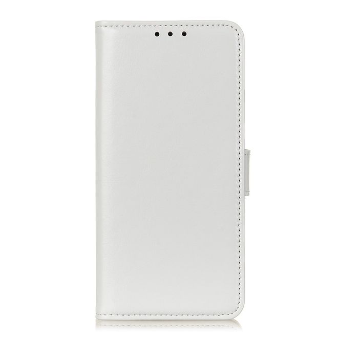 Realme 8 5G Handyhülle - Crazy Horse Leder Bookcover Series - weiss
