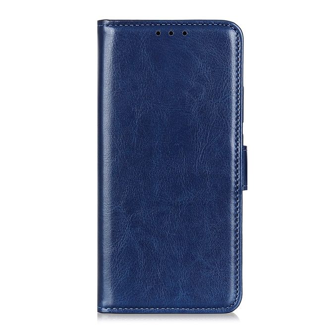 Realme 8 5G Handyhülle - Crazy Horse Leder Bookcover Series - blau
