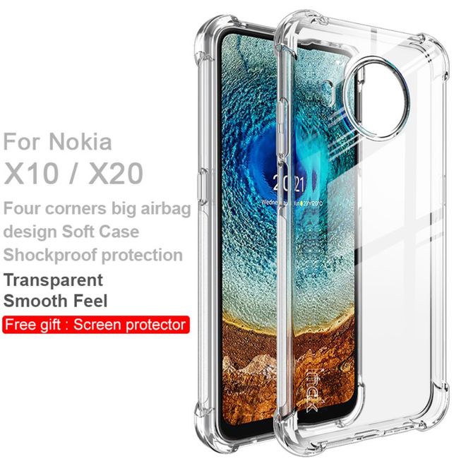 Imak - Nokia X10 / X20 Hülle - Softcase inkl. Schutzfolie - transparent