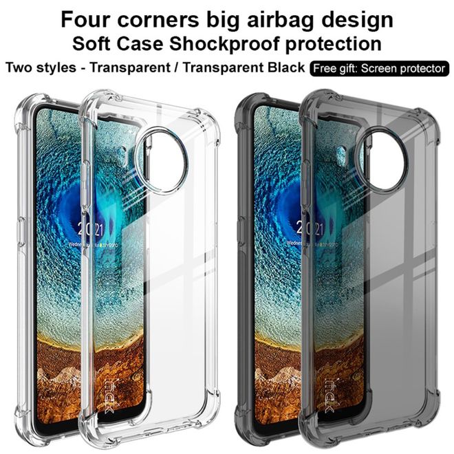 Imak - Nokia X10 / X20 Hülle - Softcase inkl. Schutzfolie - transparent