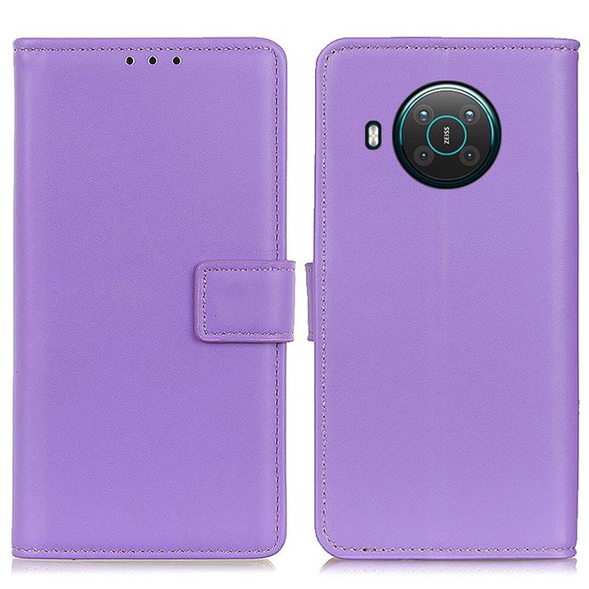 Nokia X10 / X20 Handy Hülle - Classic II Leder Bookcover Series - purpur