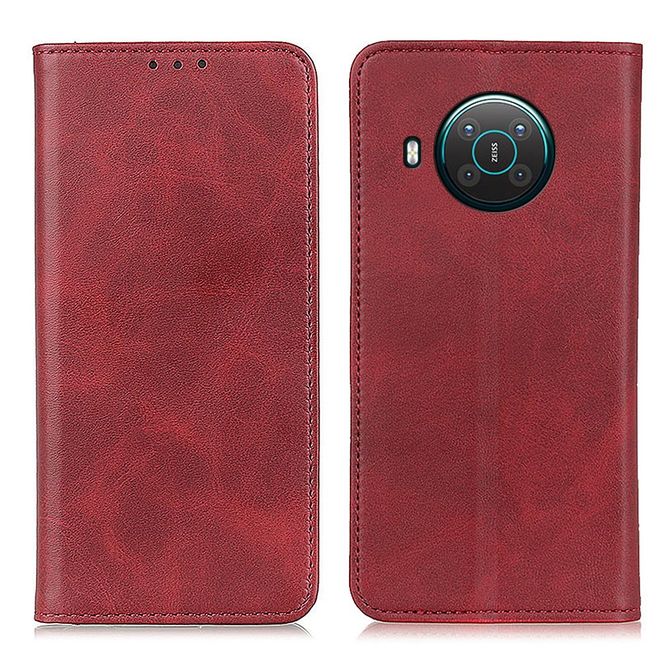 Nokia X10 / X20 Handy Hülle - Classic V Leder Bookcover Series - rot