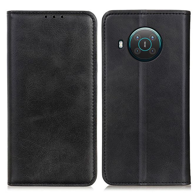 Nokia X10 / X20 Handy Hülle - Classic V Leder Bookcover Series - schwarz